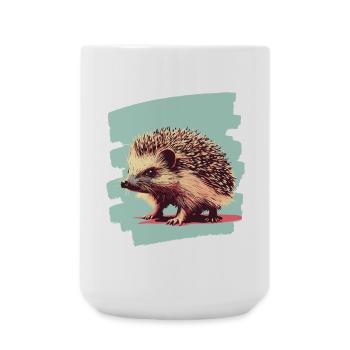 Igel - Große Tasse 440 ml - Weiß - Vorne