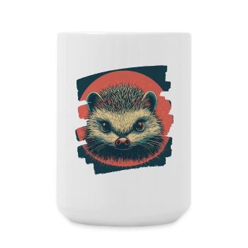 Igel - Große Tasse 440 ml - Weiß - Vorne