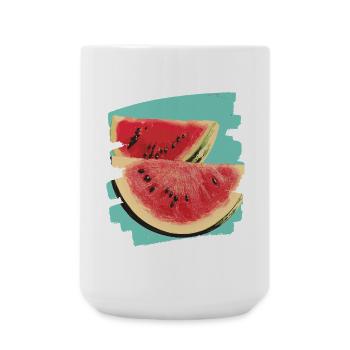 Wassermelone - Große Tasse 440 ml - Weiß - Vorne