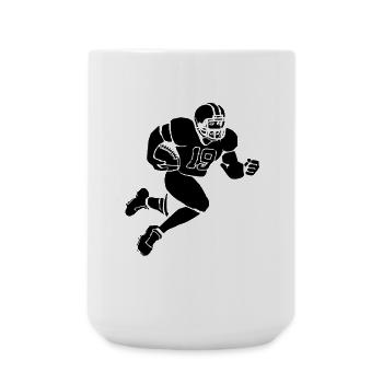 Football player - Large Mug 440 ml - white - Front