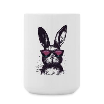 Lunettes de soleil Bunny Retro Synthwave Gaming Gift - Grande tasse 440 ml - blanc - Devant