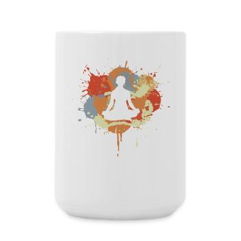Yoga - Large Mug 440 ml - white - Front