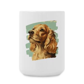 Cocker Spaniel - Grande tasse 440 ml - blanc - Devant