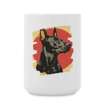 Doberman - Large Mug 440 ml - white - Front
