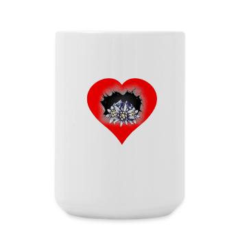 Heart Mountaineering Austria Tyrol Mountain - Large Mug 440 ml - white - Front