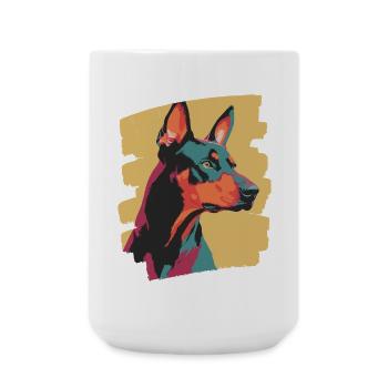Doberman - Large Mug 440 ml - white - Front