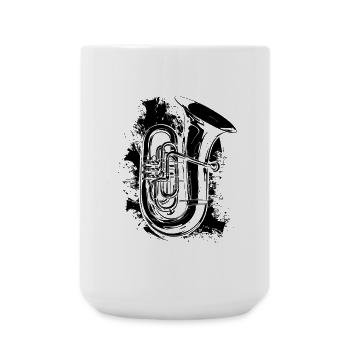 Tuba Graffiti - Large Mug 440 ml - white - Front