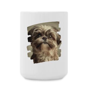 Shih Tzu - Große Tasse 440 ml - Weiß - Vorne