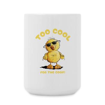 poussin cool avec des verres I Pâques - Grande tasse 440 ml - blanc - Devant