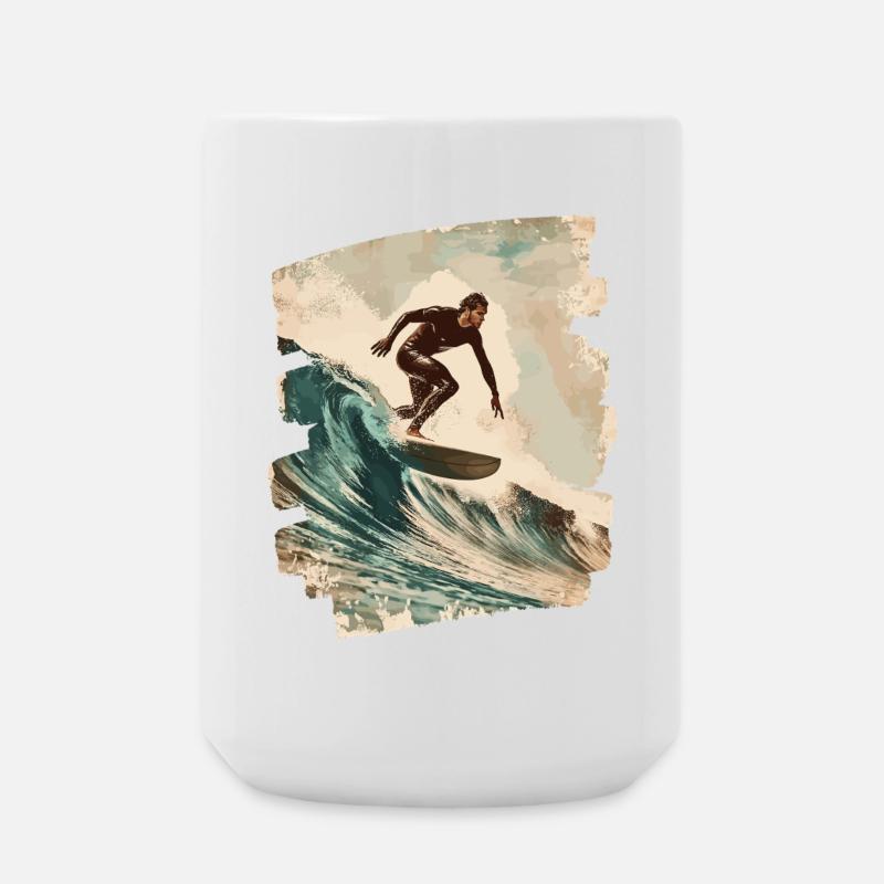 Surfer - Large Mug 440 ml - white