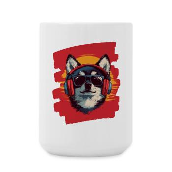 Pomsky - Große Tasse 440 ml - Weiß - Vorne
