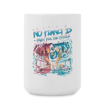 No Planet B – Lutte pour l’avenir - Grande tasse 440 ml - blanc - Devant