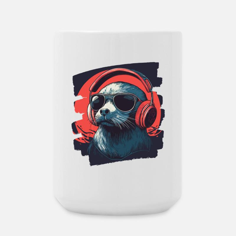Robbe - Große Tasse 440 ml - Weiß