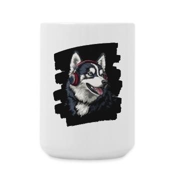 Husky - Große Tasse 440 ml - Weiß - Vorne