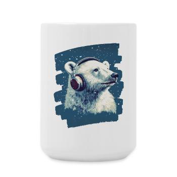Polar bear - Large Mug 440 ml - white - Front