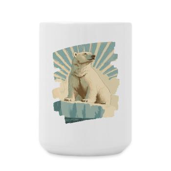 Eisbär - Große Tasse 440 ml - Weiß - Vorne