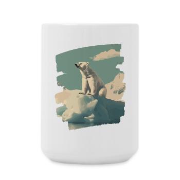 Polar bear - Large Mug 440 ml - white - Front