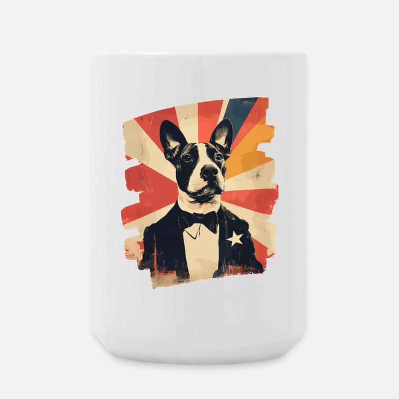Bullterrier Kampfhund - Große Tasse 440 ml - Weiß