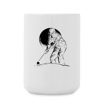 Alter Golfspielers - Große Tasse 440 ml - Weiß - Vorne