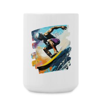 Surfer Surfing Surfboard Surfing - Large Mug 440 ml - white - Front