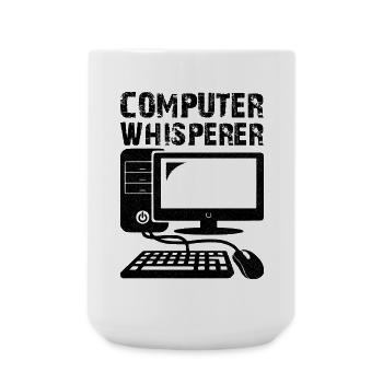 Computer Whisperer - Large Mug 440 ml - white - Front