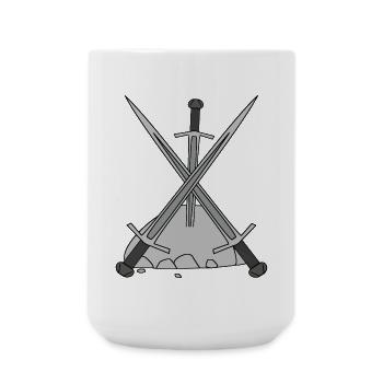 Medieval Heroes Sword Stone Fairy Tale - Large Mug 440 ml - white - Front