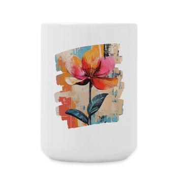 Spring Spring Beginning Flower Flowers - Large Mug 440 ml - white - Front