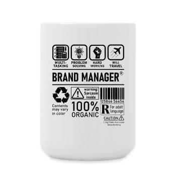 Brand Manager multi tasking problem solving - Large Mug 440 ml - white - Front