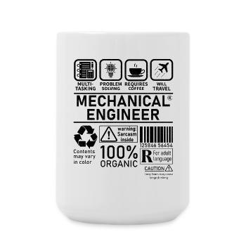 Mechanical Engineer multi tasking problem solving - Große Tasse 440 ml - Weiß - Vorne