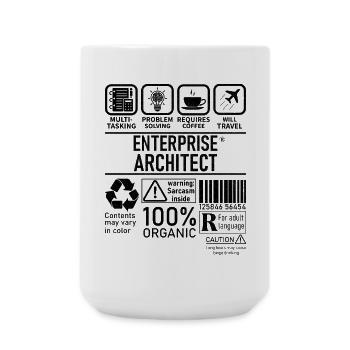 Enterprise Architect multi tasking problem solving - Große Tasse 440 ml - Weiß - Vorne