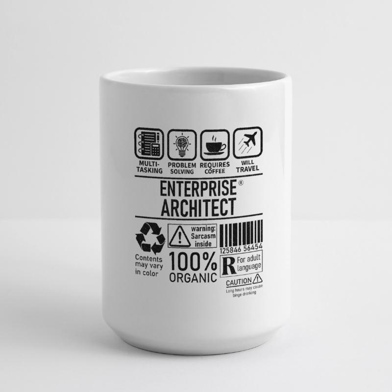 Enterprise Architect multi tasking problem solving Large Mug 440 ml