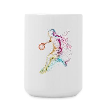 Basketball player - Large Mug 440 ml - white - Front