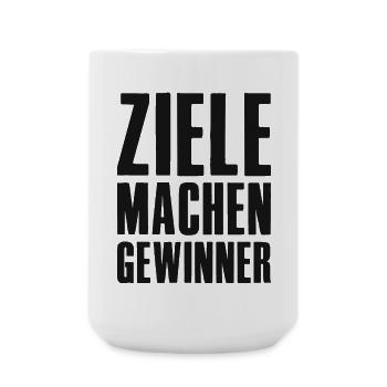 Goals Make Winners Founders Entrepreneurs Startup - Large Mug 440 ml - white - Front