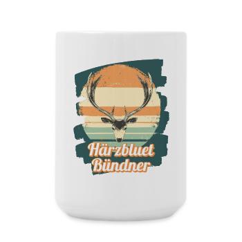 Härzbluetbündner Graubünden Suisse - Grande tasse 440 ml - blanc - Devant