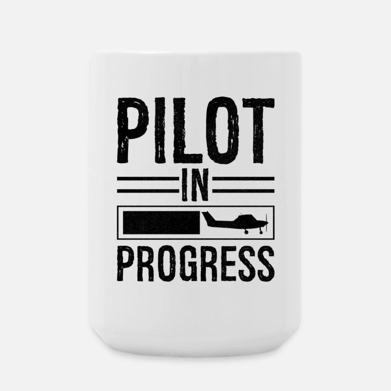 Pilot In progress - Große Tasse 440 ml - Weiß