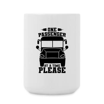 Funny Bus Driver Joke - Large Mug 440 ml - white - Front