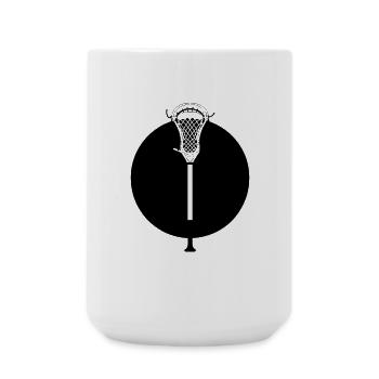 Lacrosse Sticks - Large Mug 440 ml - white - Front