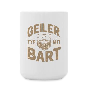guy with beard beard barber full beard - Large Mug 440 ml - white - Front