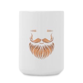 guy with beard beard barber full beard - Large Mug 440 ml - white - Front