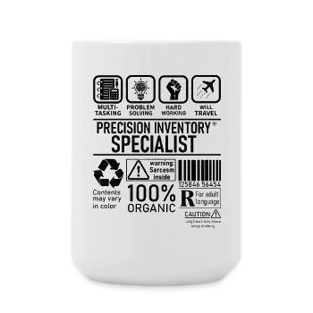 Precision Inventory Specialist multi tasking - Large Mug 440 ml - white - Front
