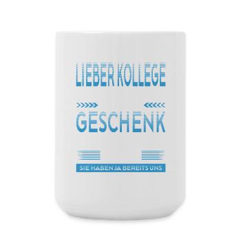 Kollege Abschied Geschenke Abschiedsgeschenk - Große Tasse 440 ml - Weiß - Vorne