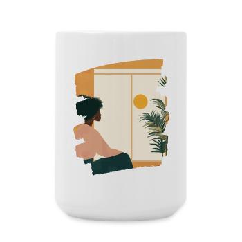 Relax Meditation Selfcare Me-Time - Large Mug 440 ml - white - Front