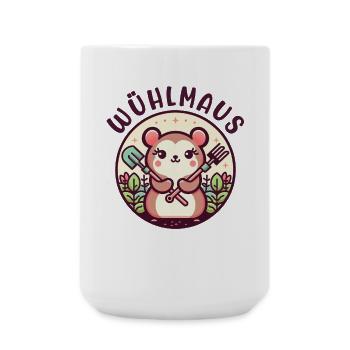 Vole Funny Motif Hobby Gardener Gift - Large Mug 440 ml - white - Front
