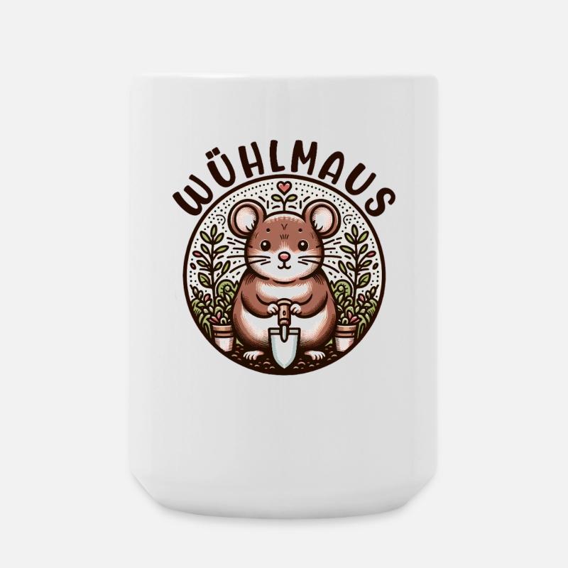 Wühlmaus Hobbygärtnerin Garten Gärtnerin Geschenk - Große Tasse 440 ml - Weiß