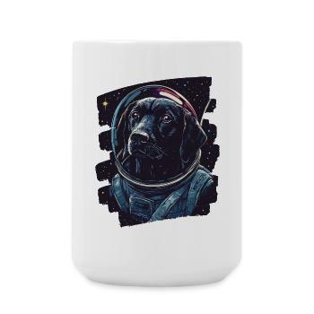 Labrador Astronaut - Große Tasse 440 ml - Weiß - Vorne