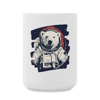 Polar Bear Astronaut - Large Mug 440 ml - white - Front