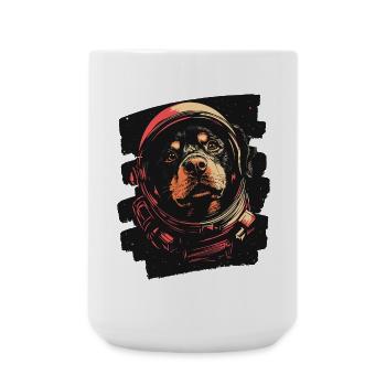 Rottweiler Astronaut - Large Mug 440 ml - white - Front