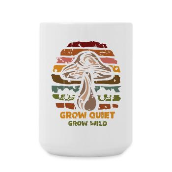 Mushroom Collector - amoureux de la nature à la culture rétro - Grande tasse 440 ml - blanc - Devant