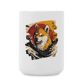 Shiba Inu - Large Mug 440 ml - white - Front