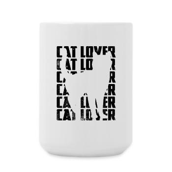 Cat Lover - Large Mug 440 ml - white - Front